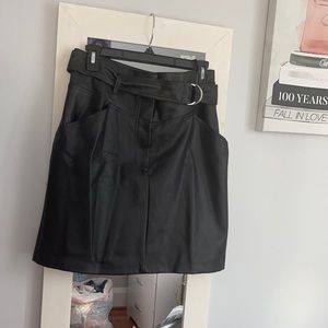 H&M Black leather skirt
